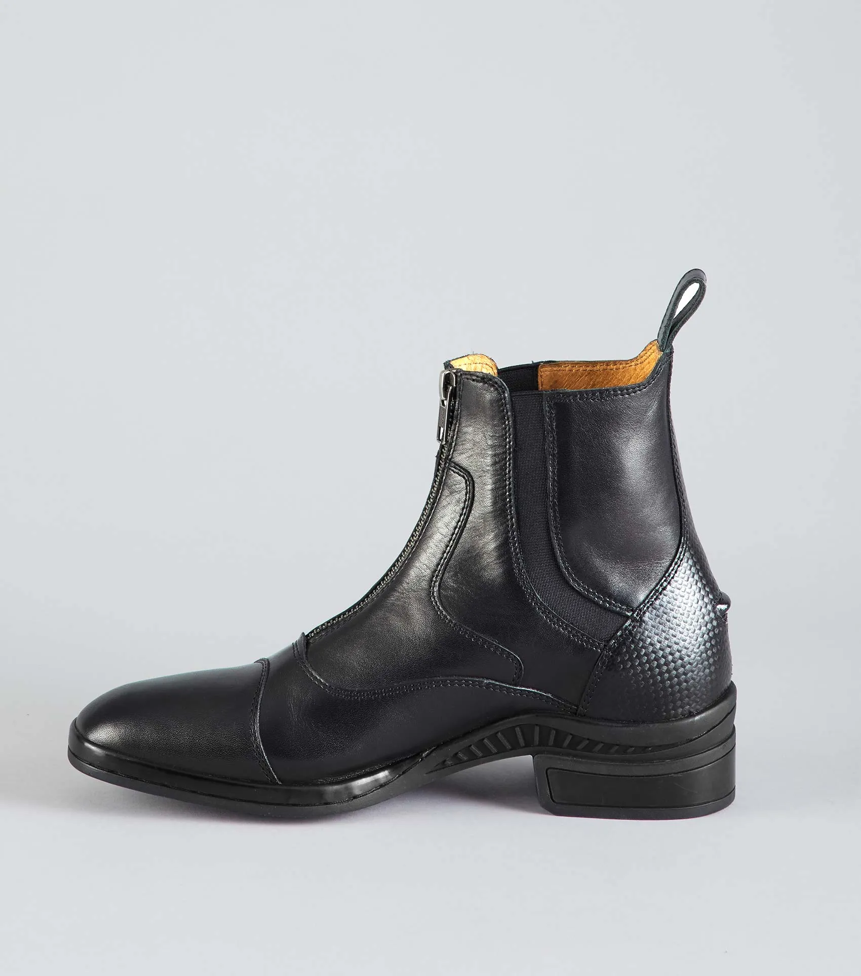 SALE Aston Carbon Tech Ladies Leather Paddock Boot Black