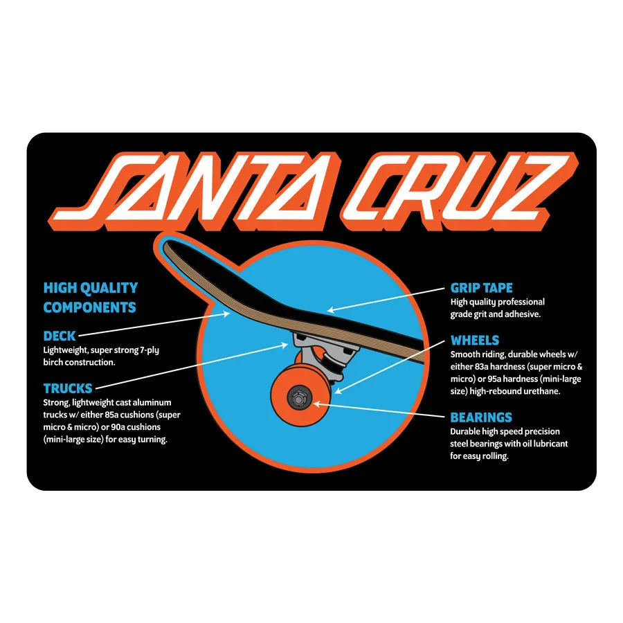 Santa Cruz Classic Dot Full Complete 8.0" Blue