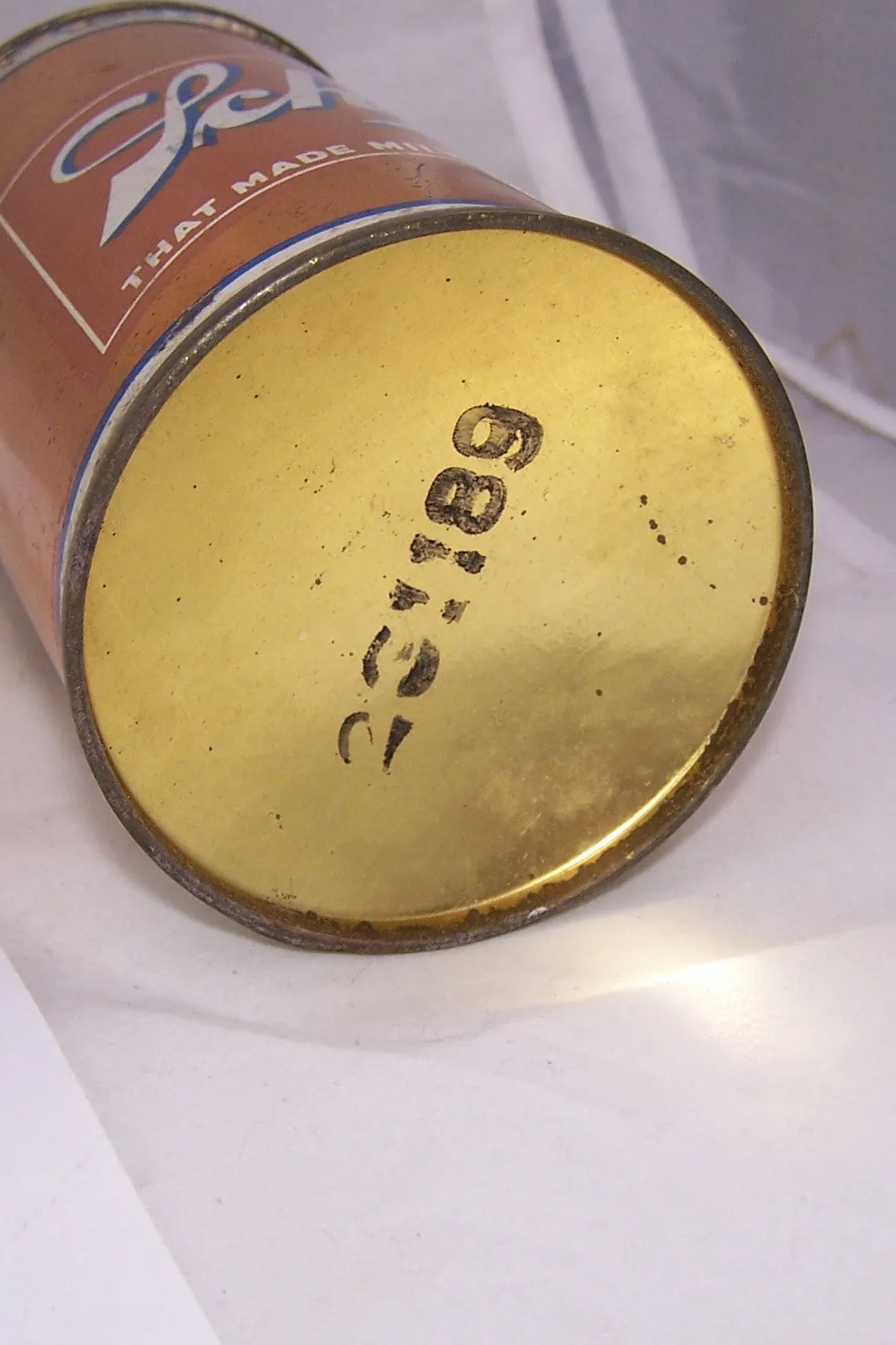 Schlitz High Pro Cone Top Beer Can