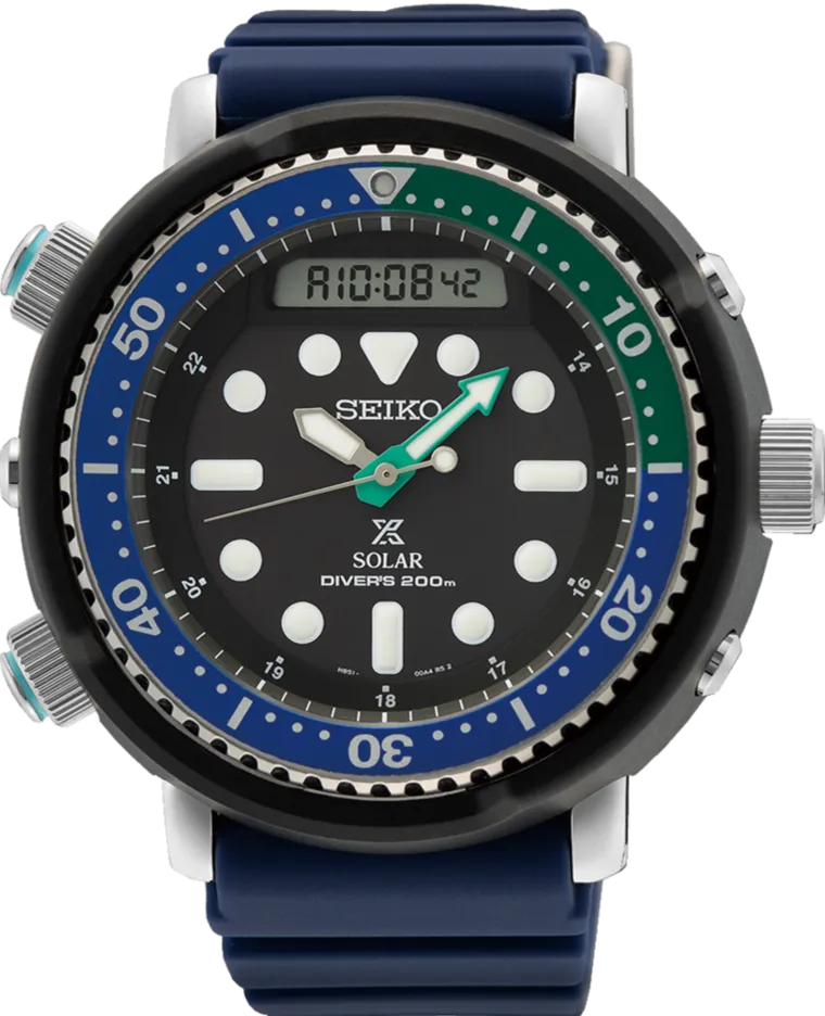 Seiko Prospex Solar 200M Analog Digital Diver Special Edition Arnie SNJ039