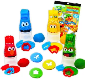 Sesame Street Dough Roller - Set of 4