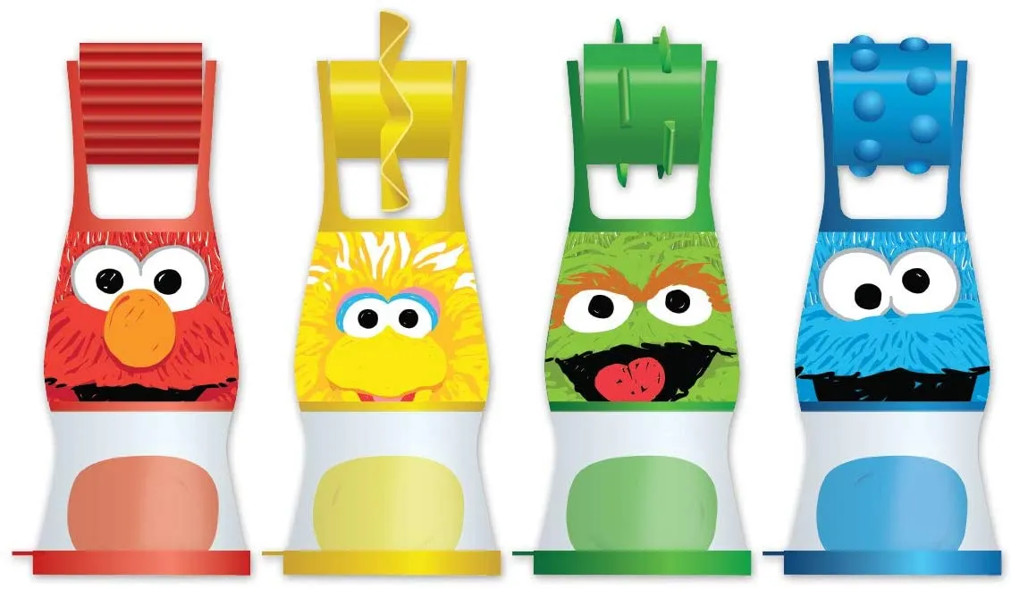 Sesame Street Dough Roller - Set of 4