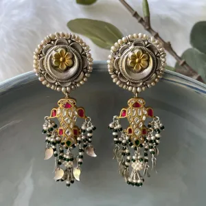 Sheetal Zaveri   I   Ana Earrings Hancrafted Earrings, Natural pearls used.  SZ-E92