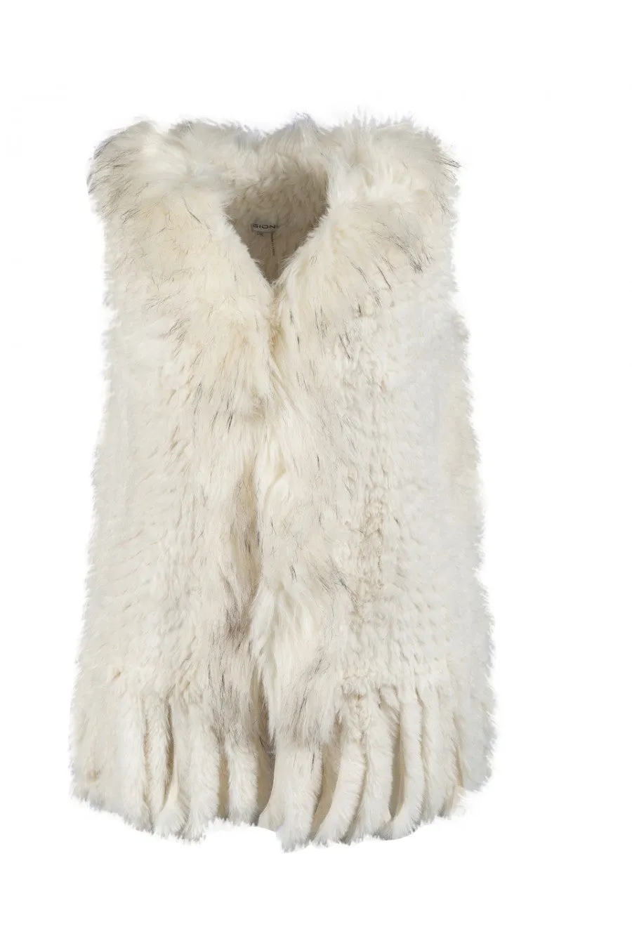 Sioni 10488 051  Faux Fur Vest Jacket.