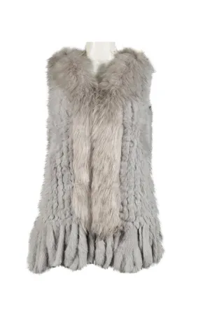 Sioni 10488 051  Faux Fur Vest Jacket.