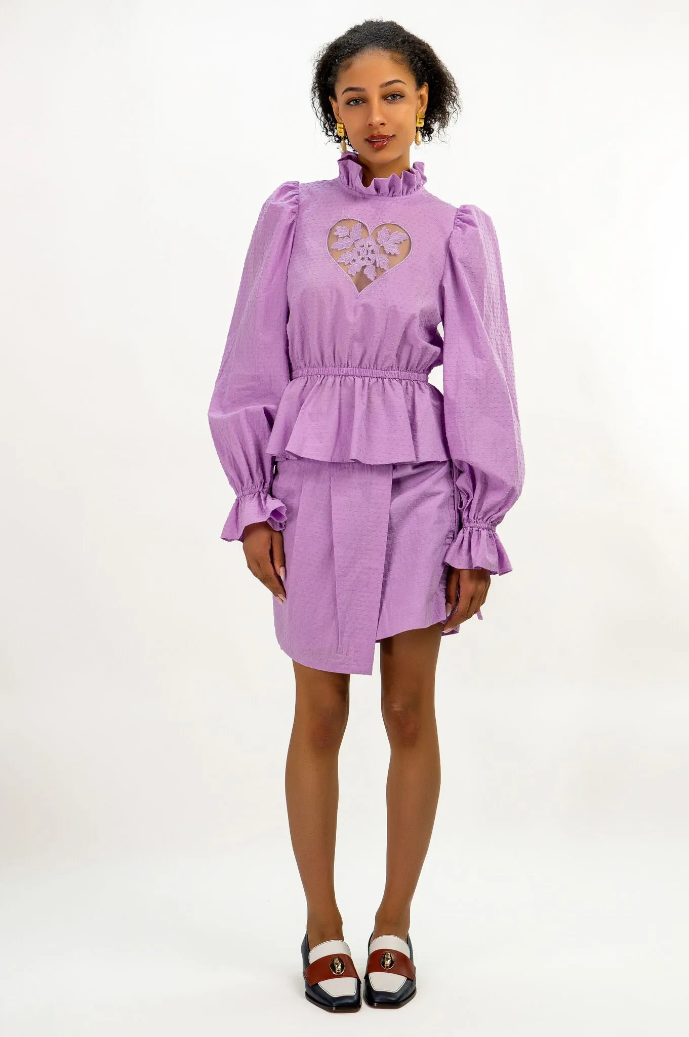 Sirsna Heart Top Lavender