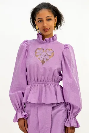 Sirsna Heart Top Lavender