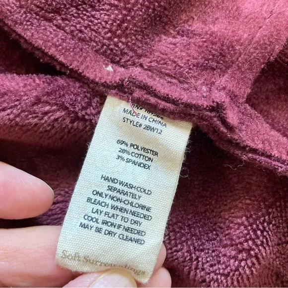 Soft Surroundings Faux Fur Faux Suede Sweater Jacket Size Large