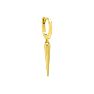 Solid Spike Huggie Earring