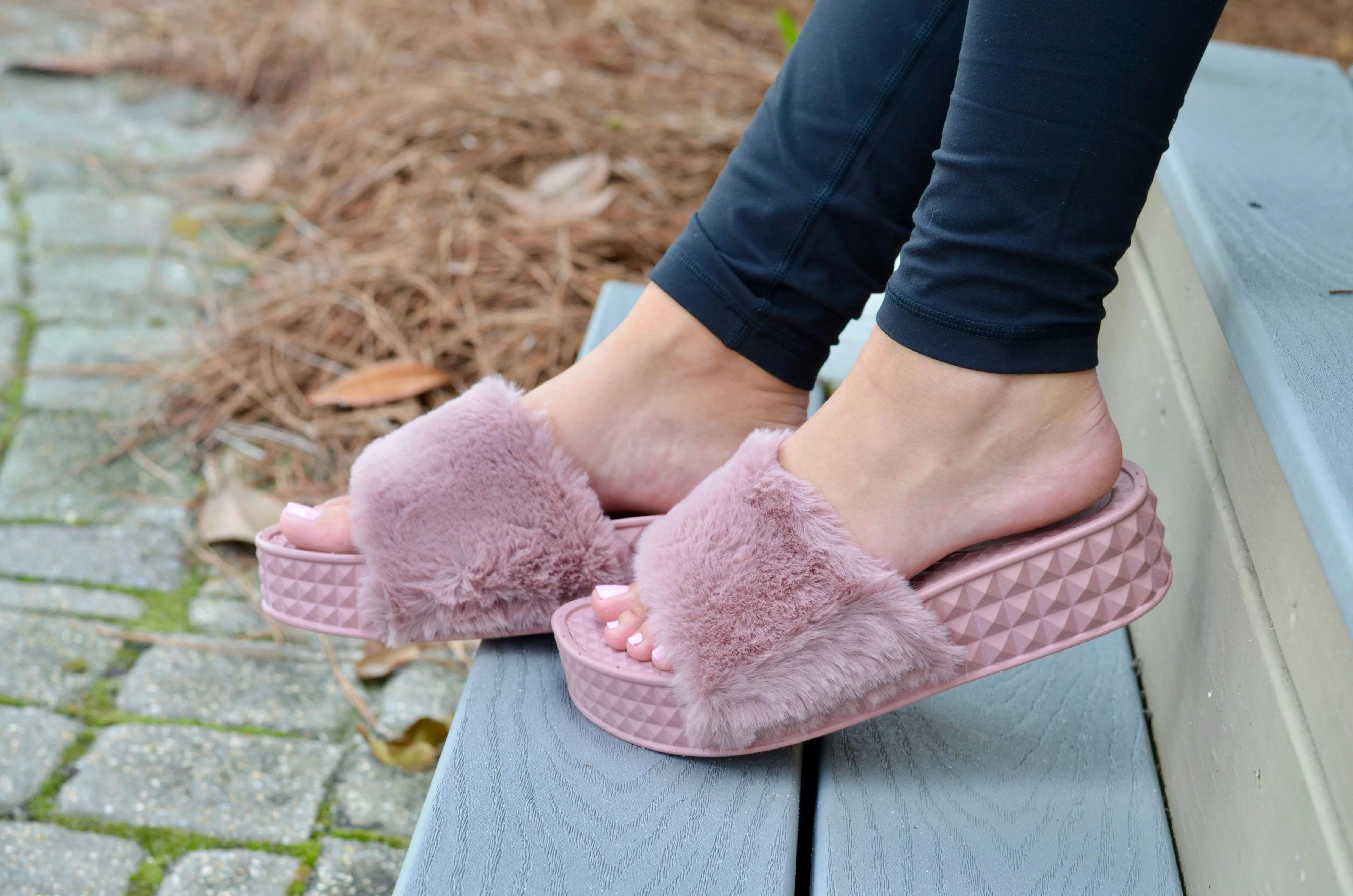 Sonny Fur Blush-Chinese Laundry