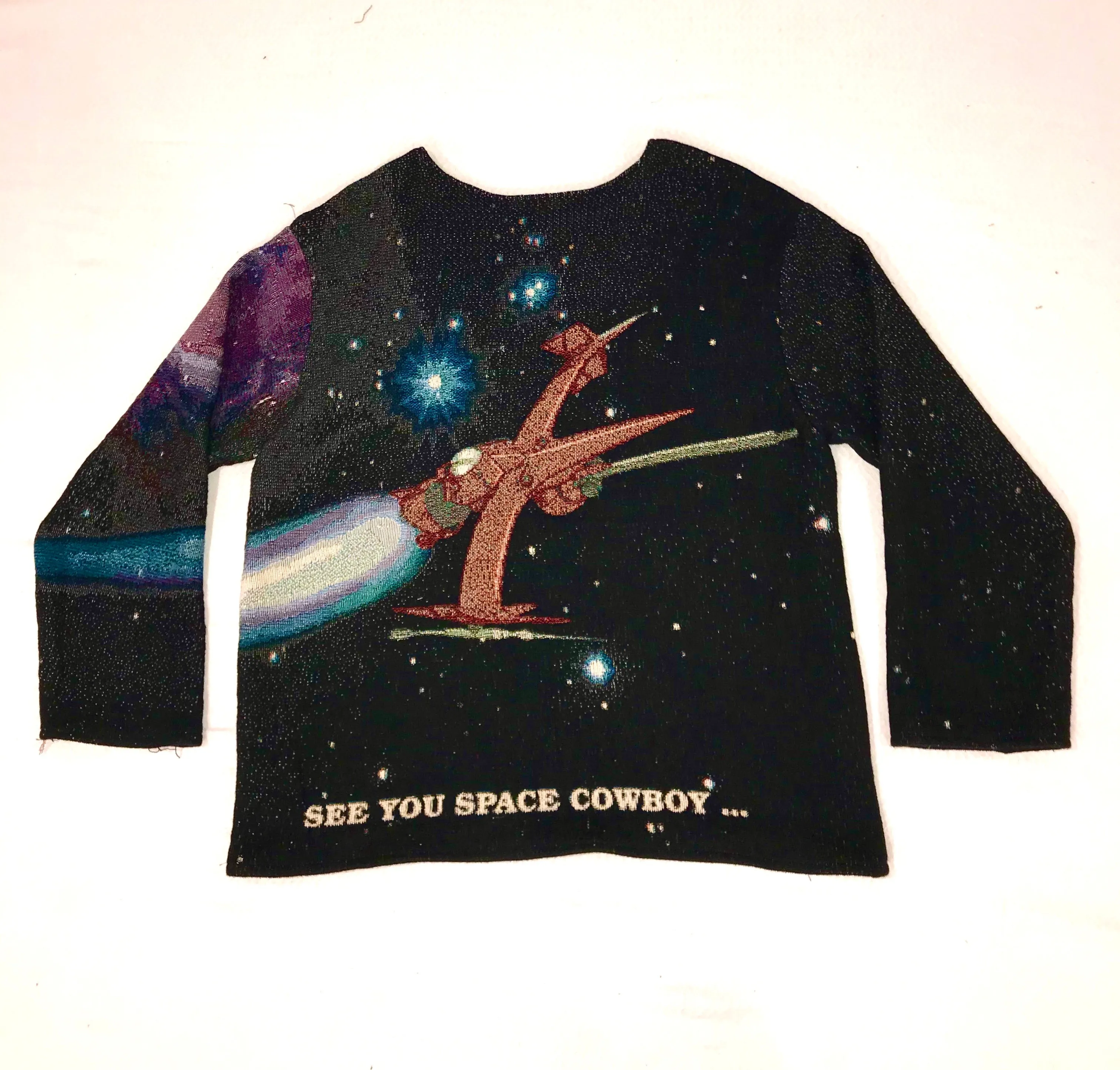 Space Cowboy Tapestry Crewneck
