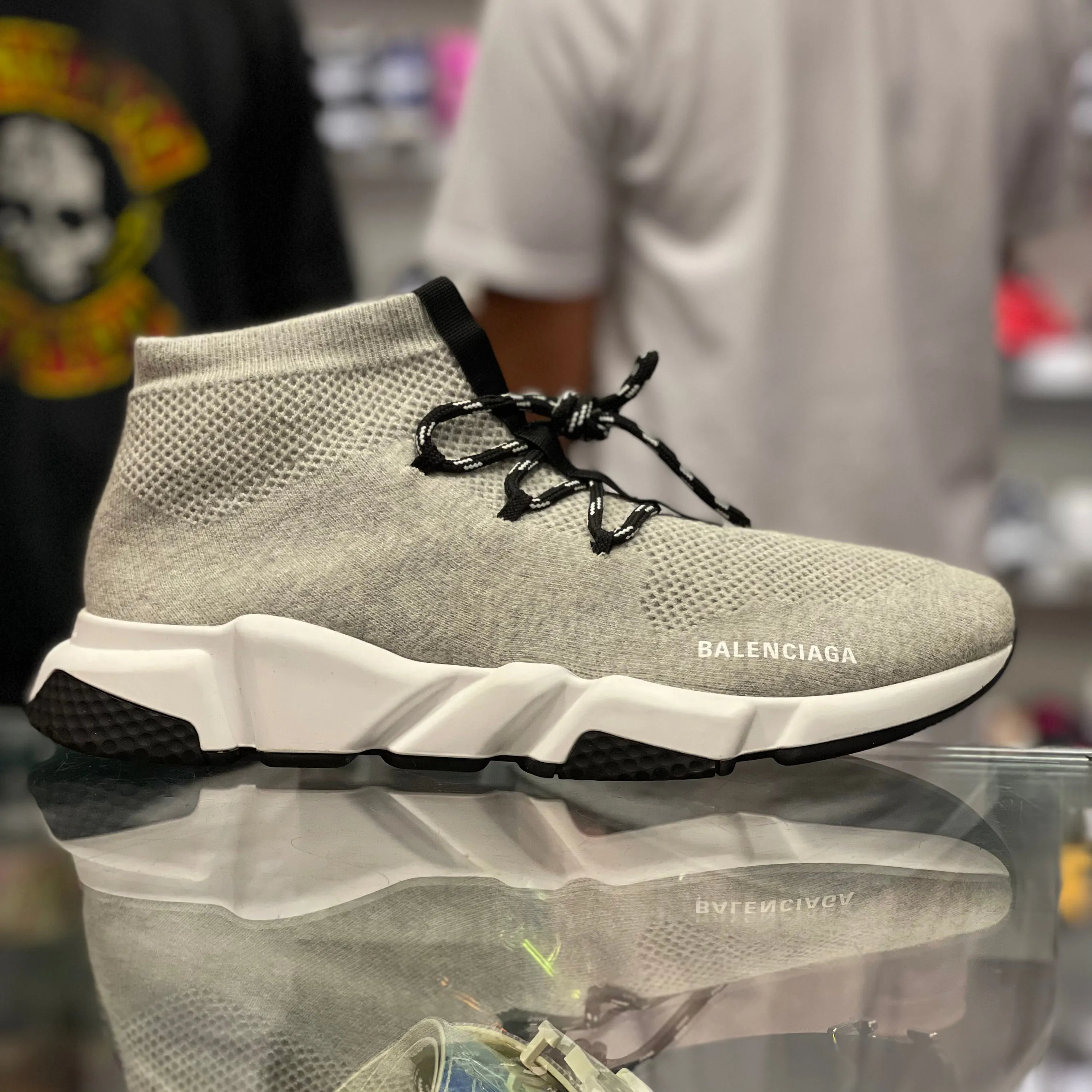 Speed High Top “Grey and Black”