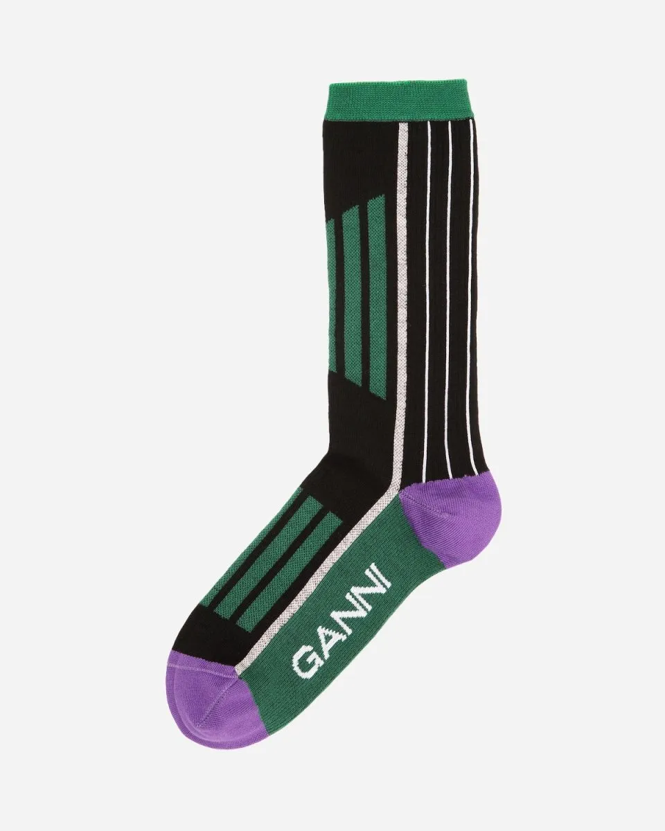Sporty Socks - Posy Green