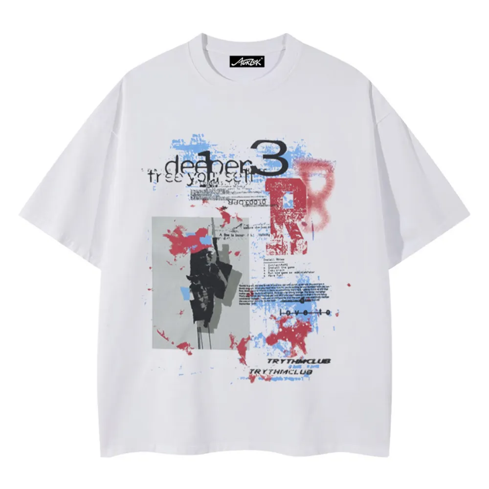 Street Creative Graffiti Alphabet T-shirt
