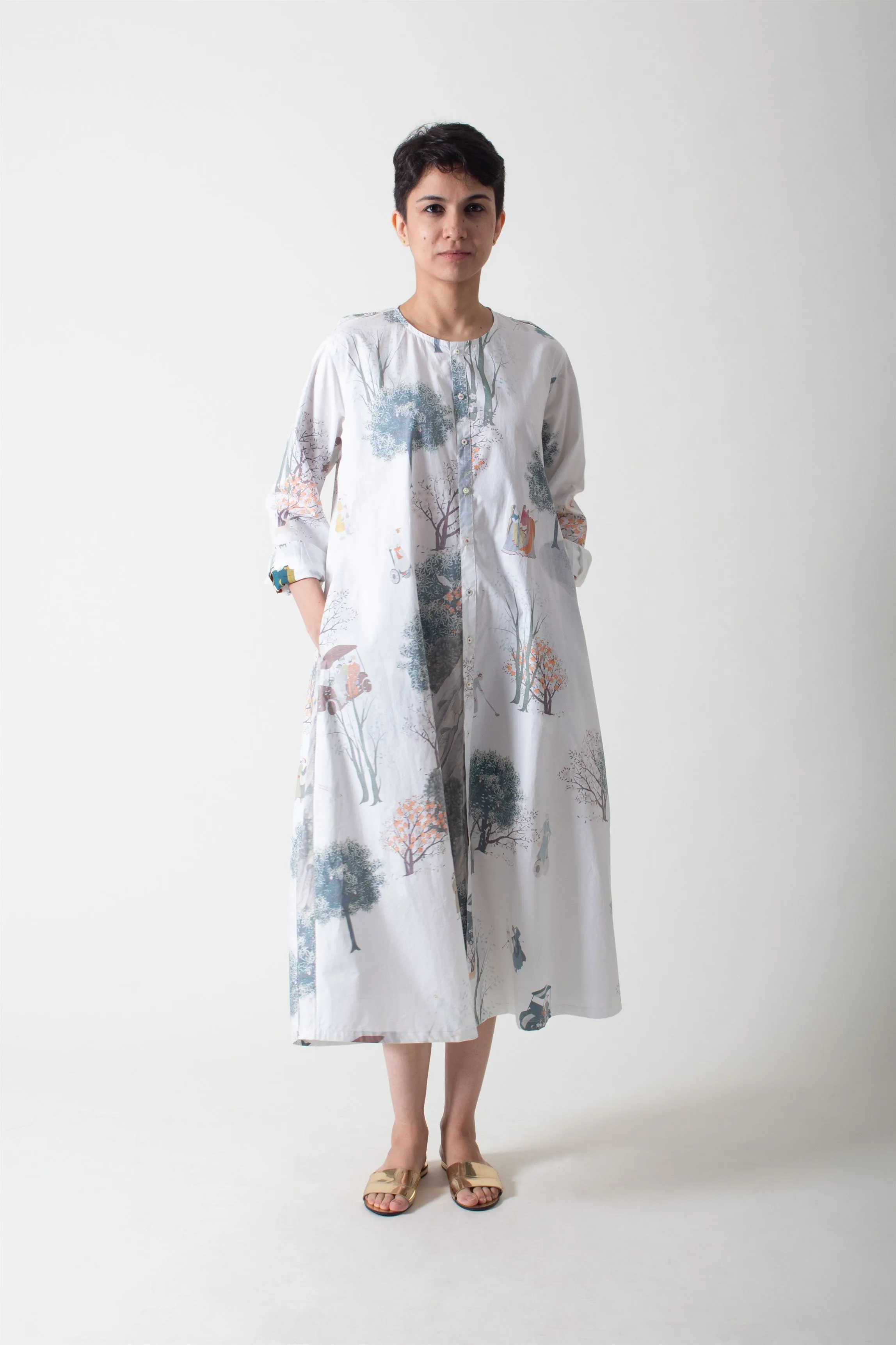 SUKETDHIR   I   Dress   I   Golfer Print    I   WDR509PO12