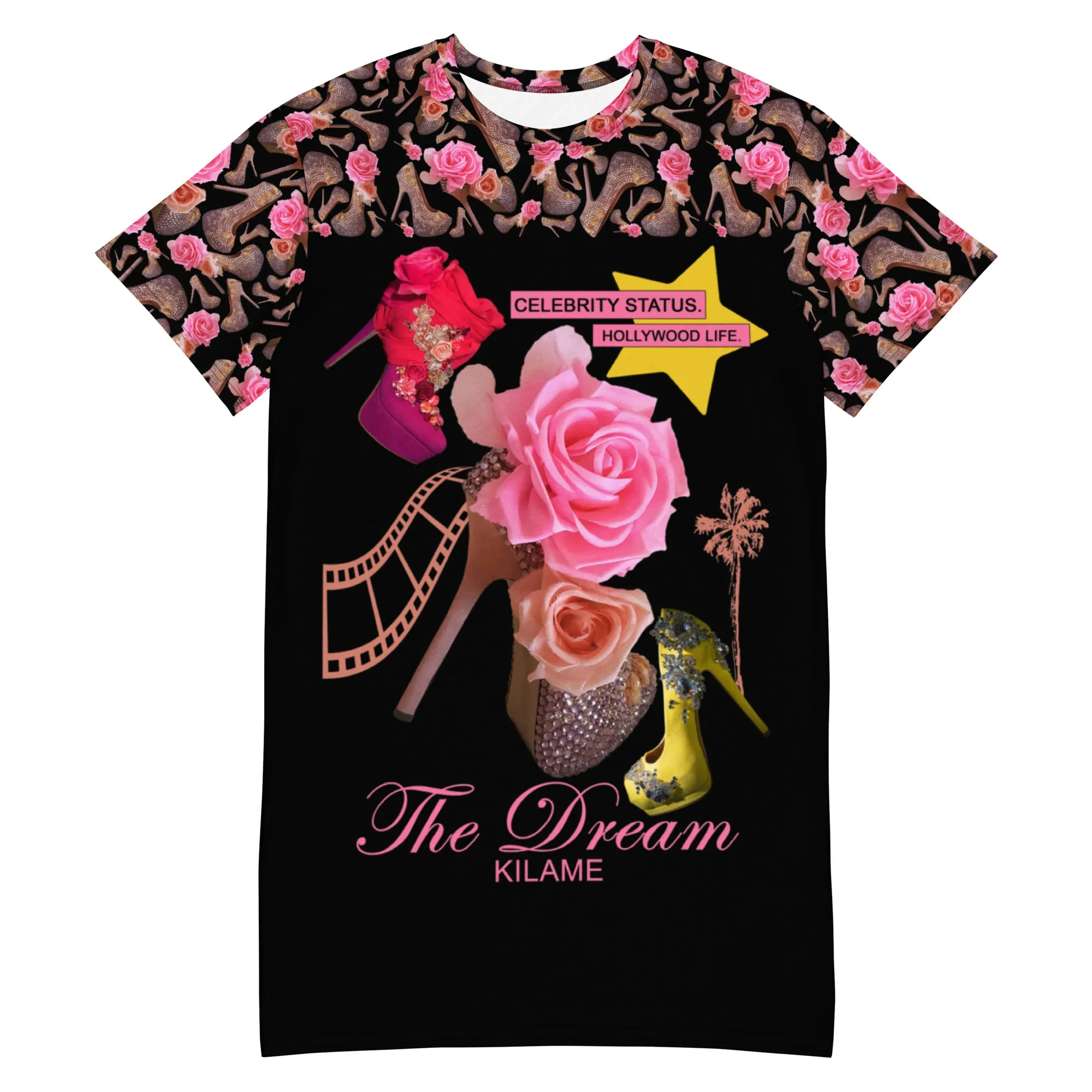 T-shirt dress 'Celebrity status'