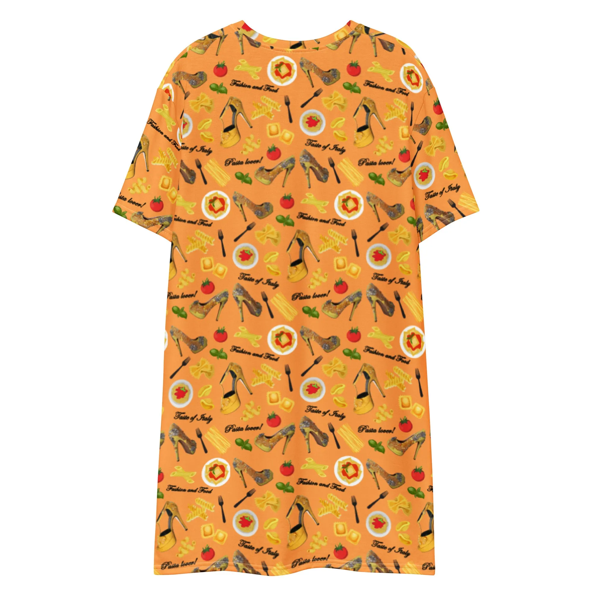 T-shirt dress 'Fashion and food'
