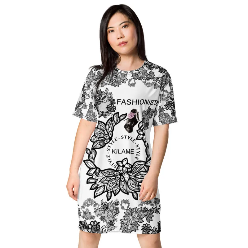 T-shirt dress Ferob 'Lace'