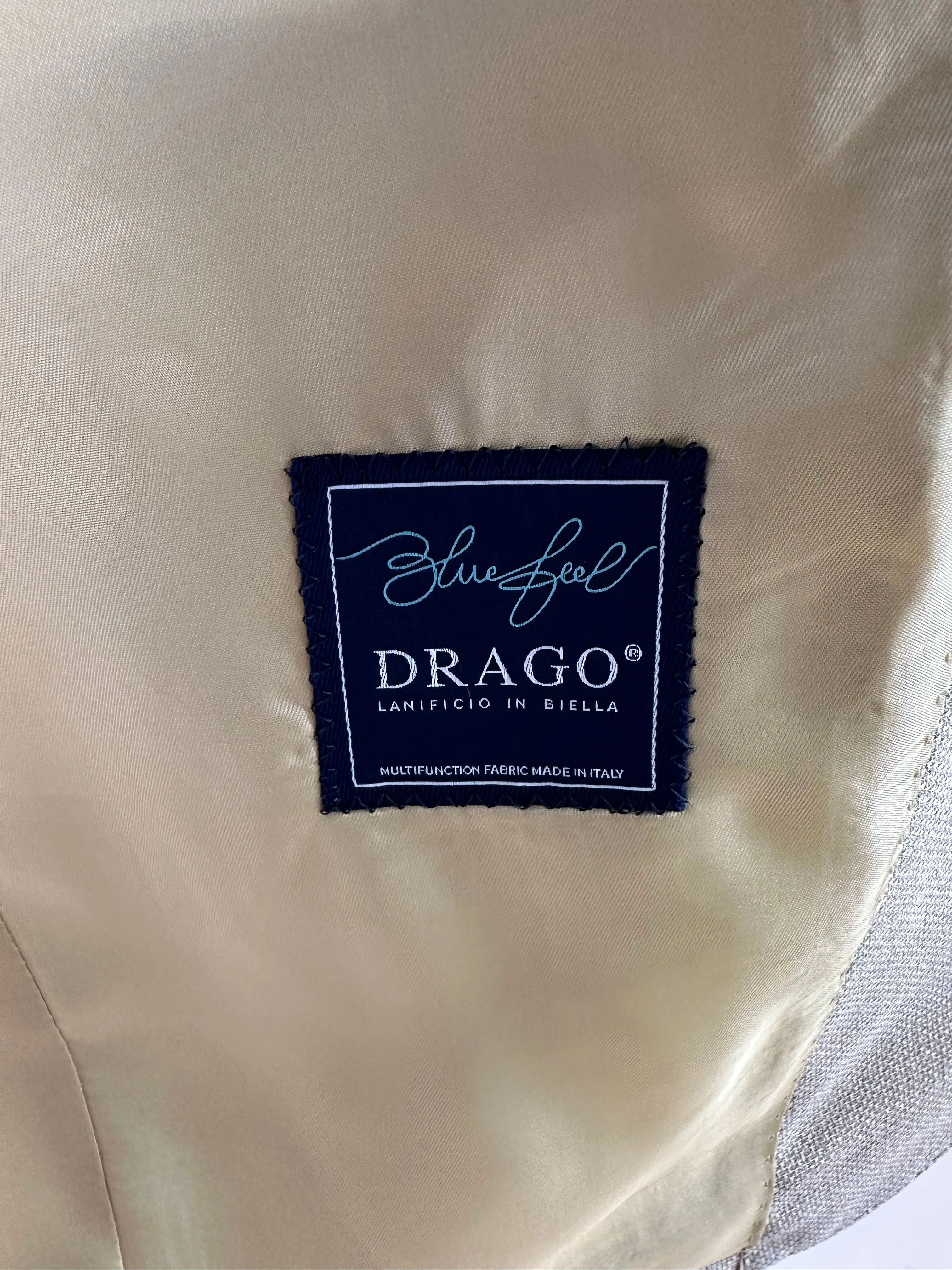 Tan Hopsack Premium Italian Suit Coat
