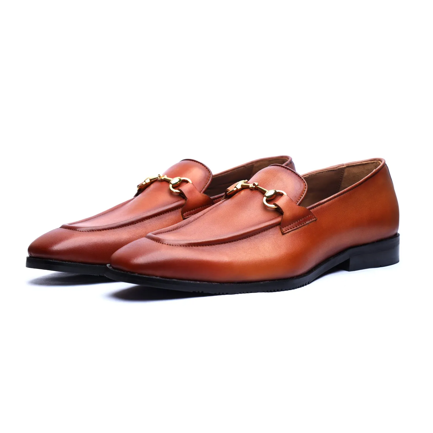 Tan Horsebit Loafers