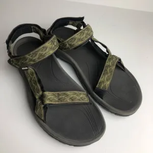 Teva Men’s Hurricane Sandals in Wavy Trail Green