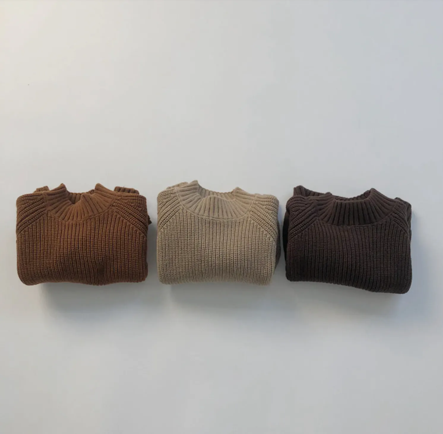 Thick Knitted High Neck Jumper