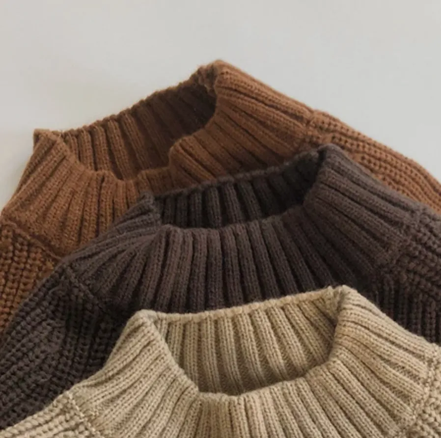 Thick Knitted High Neck Jumper