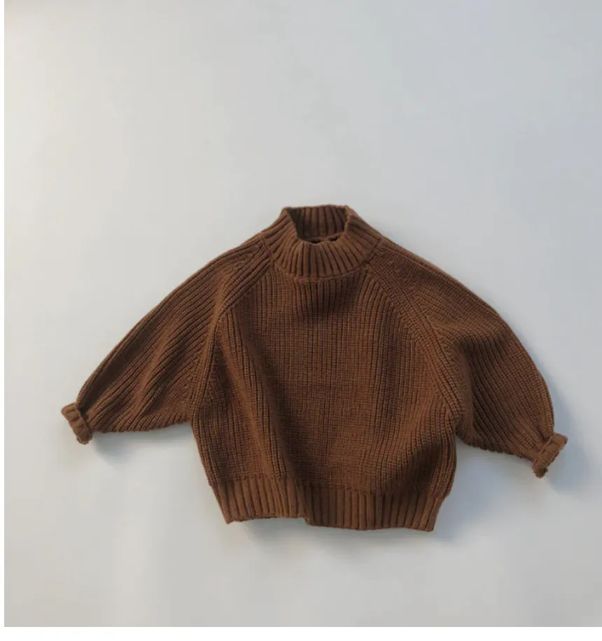 Thick Knitted High Neck Jumper