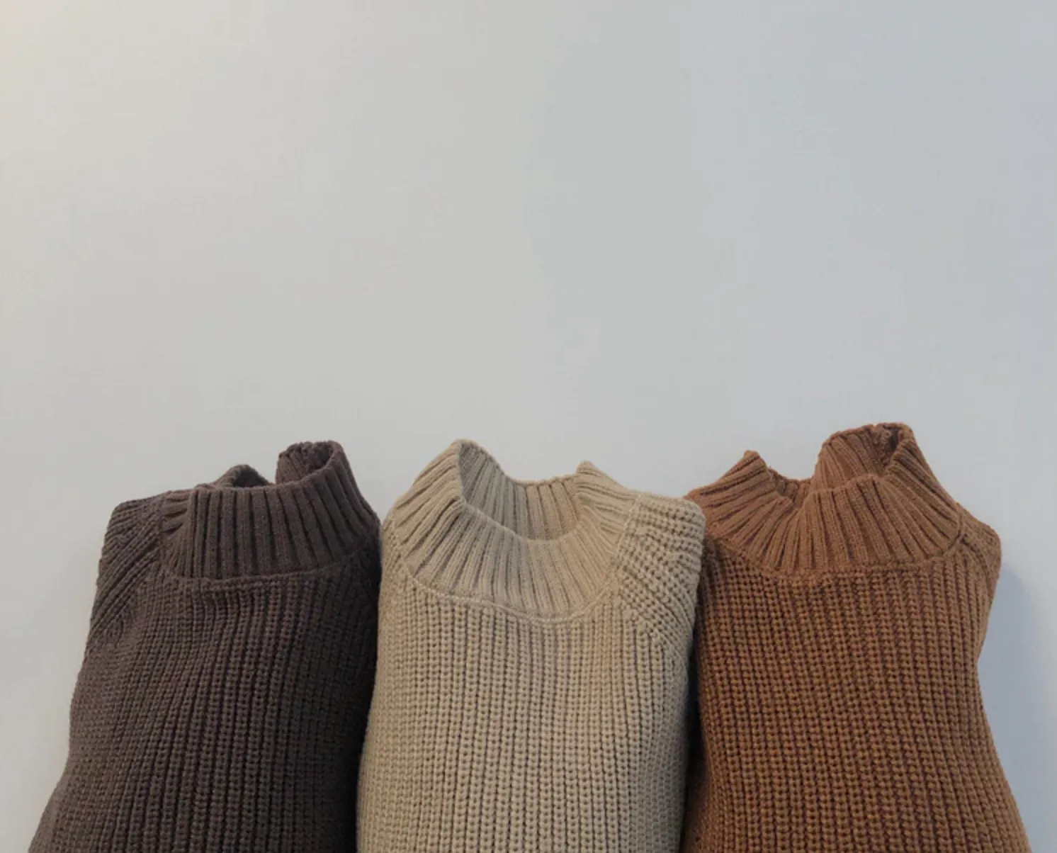 Thick Knitted High Neck Jumper