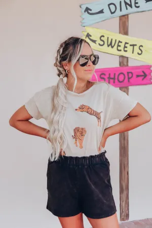 Tiger Mineral Wash Graphic Tee