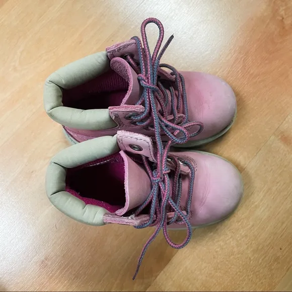 Timberland Pink Classic 6” Boot Toddler Girls Size 7