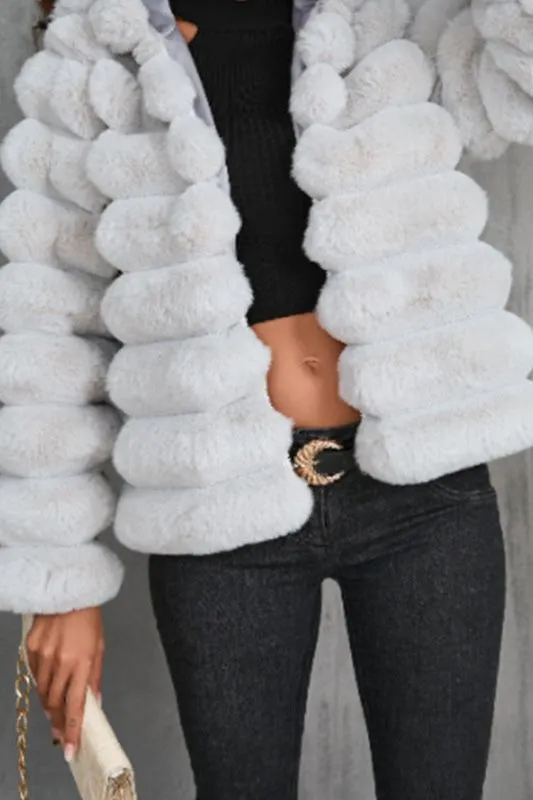 Trendy Imitation Short Fur Coat