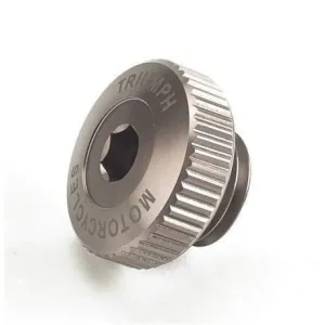 Triumph Machined Oil Filler Cap - Gunmetal