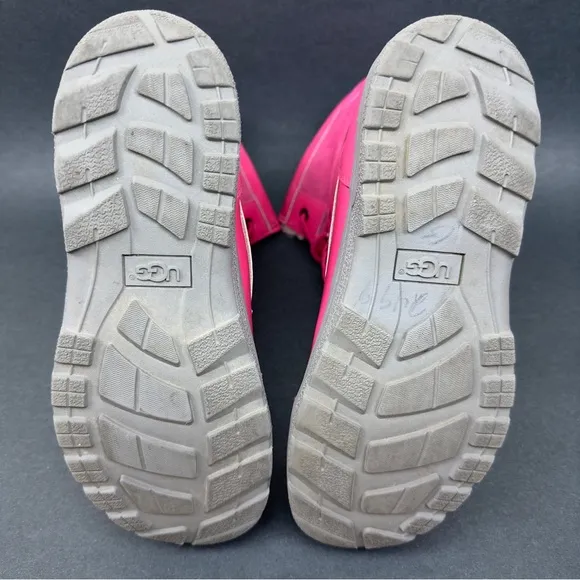 UGG Australia Kids Butte II Patent Dove Pink 1014396K Lace Up Shoes Girls Size 5