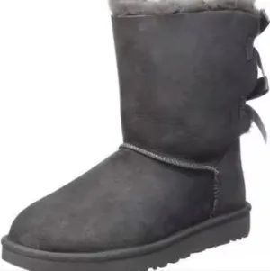UGG Gray Suede Boots with Fur Lining