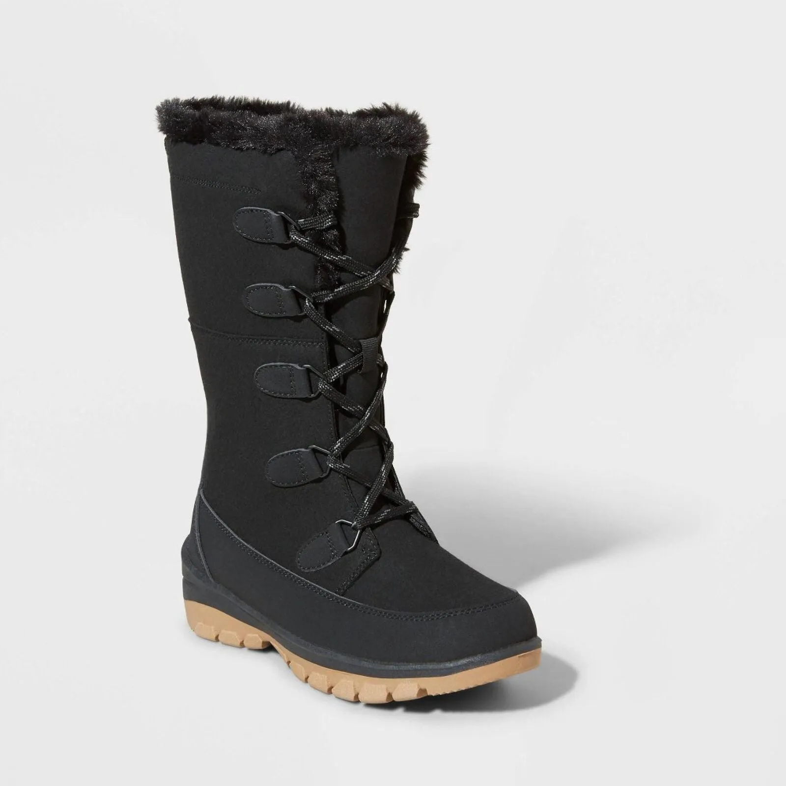 Universal Thread Women's Carla Tall Winter Boots 88236153 Jet Black 11M