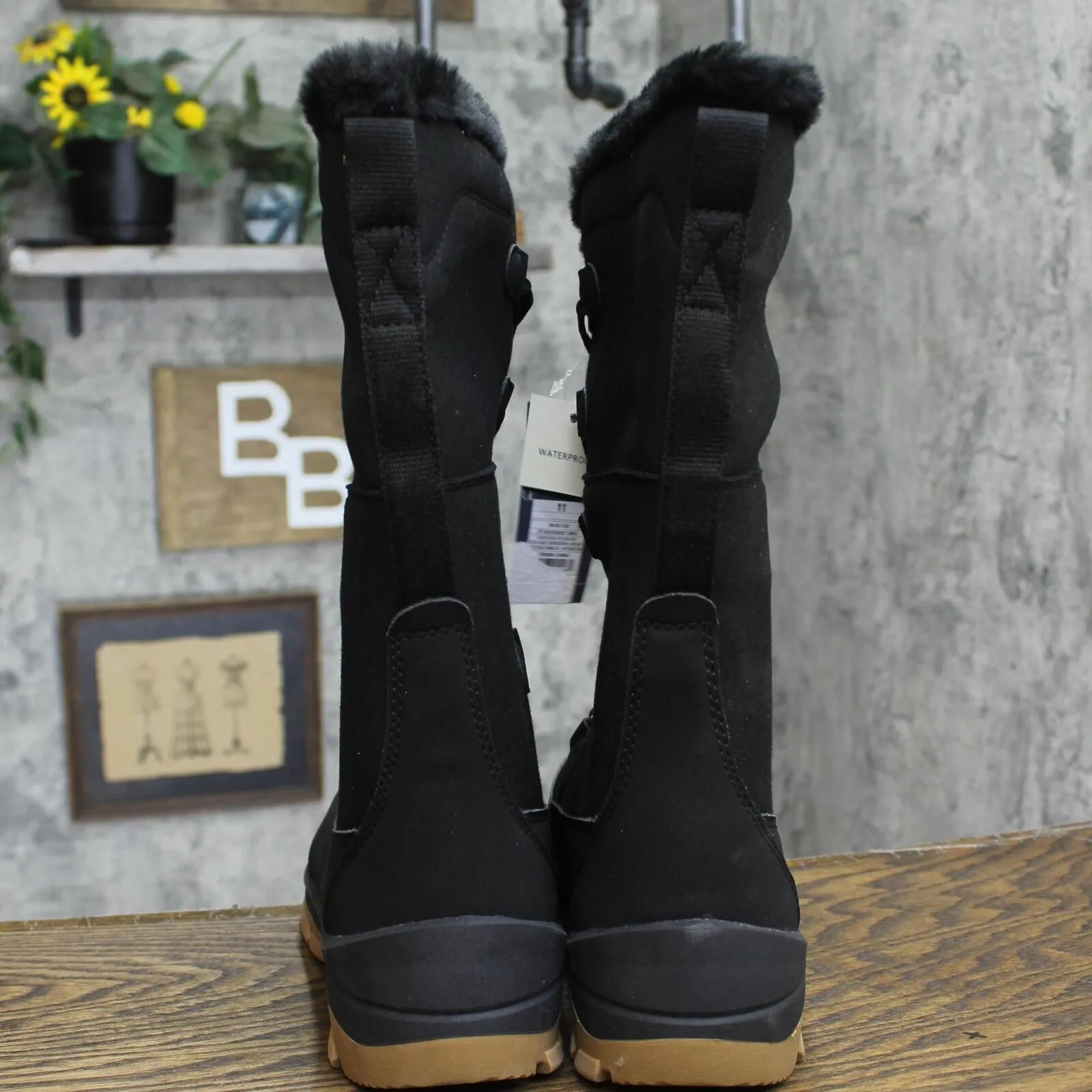 Universal Thread Women's Carla Tall Winter Boots 88236153 Jet Black 11M