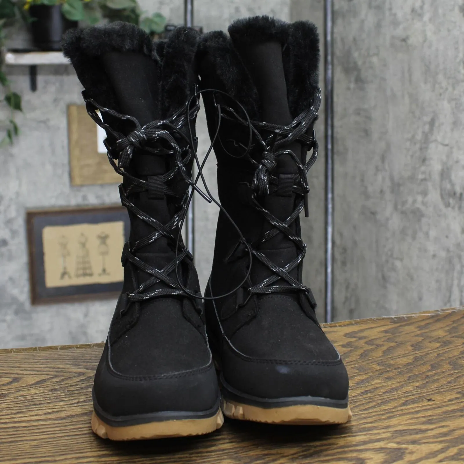 Universal Thread Women's Carla Tall Winter Boots 88236153 Jet Black 7M