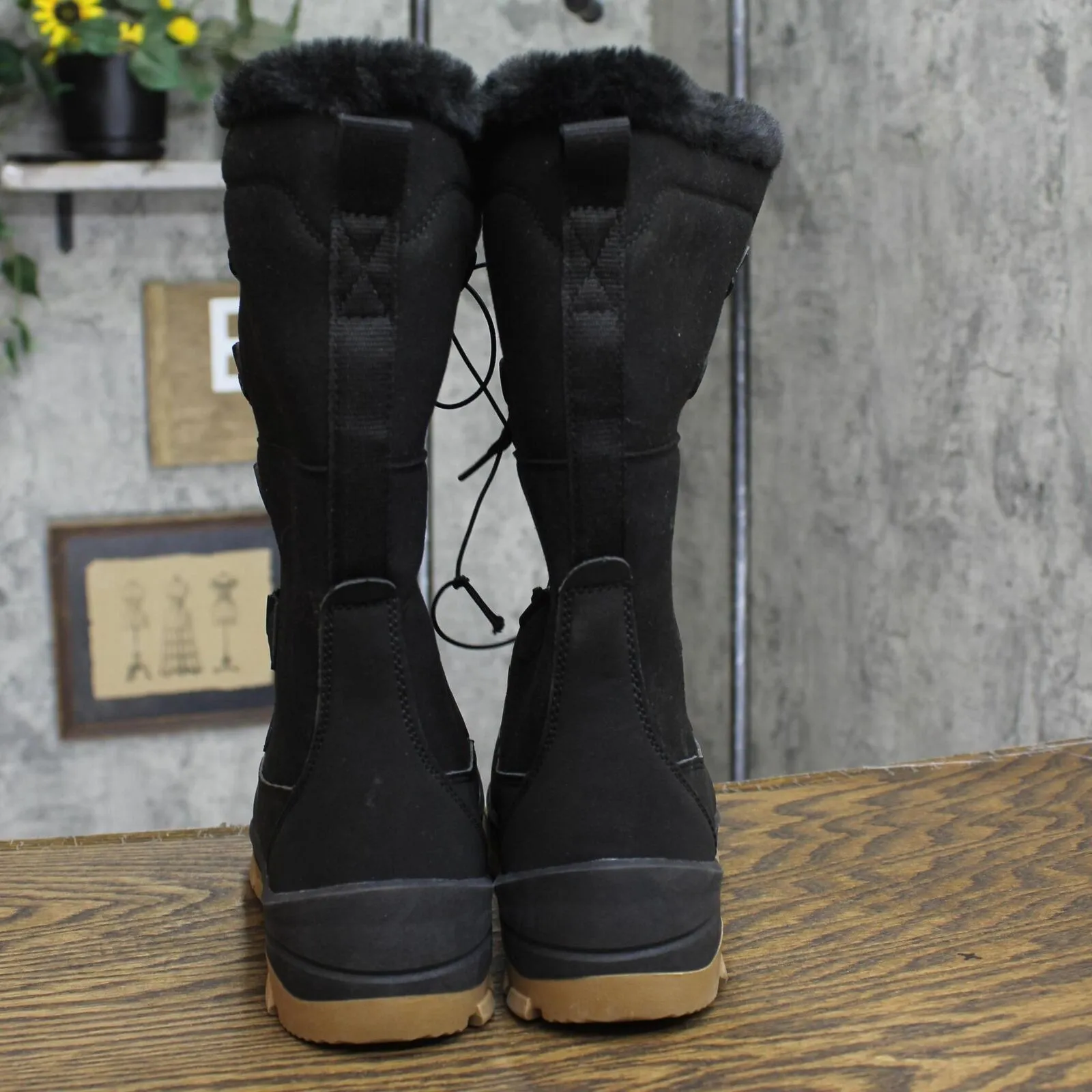 Universal Thread Women's Carla Tall Winter Boots 88236153 Jet Black 7M