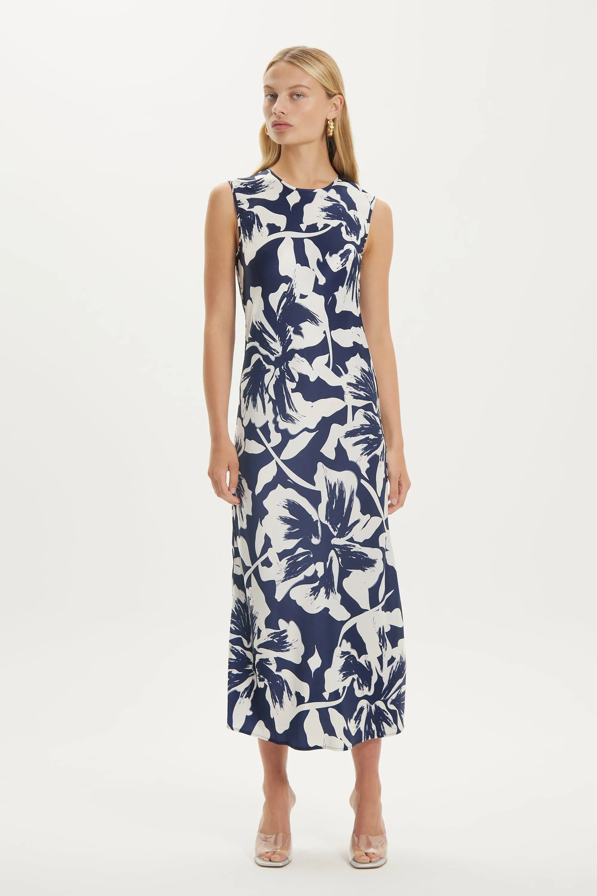 UNTAMED BIAS TANK DRESS | FLORAL