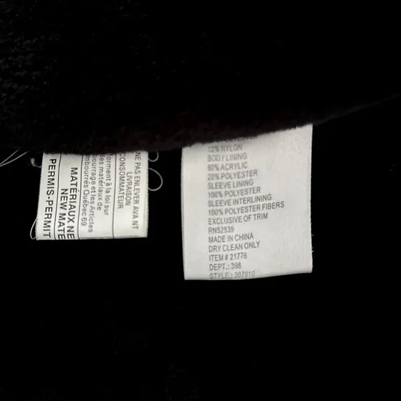 Utex Design Long Black Fur-Lined Coat with Hood