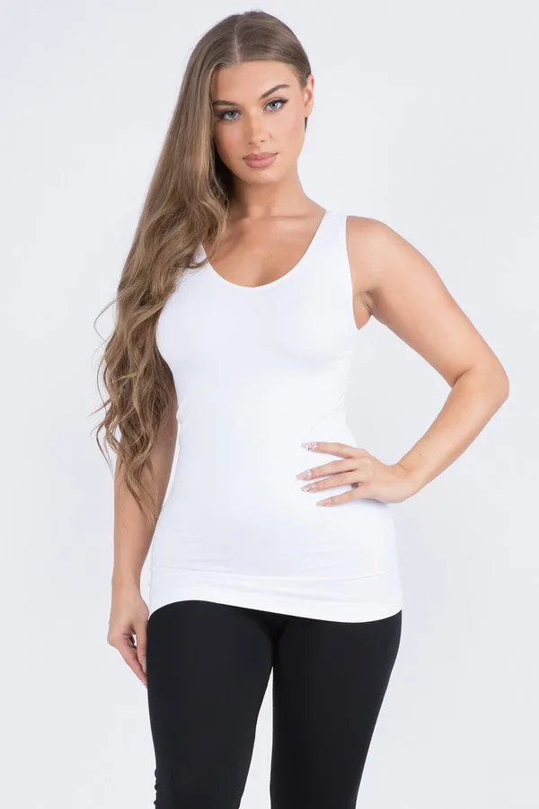 V-Neck Seamless Yoga Top - White