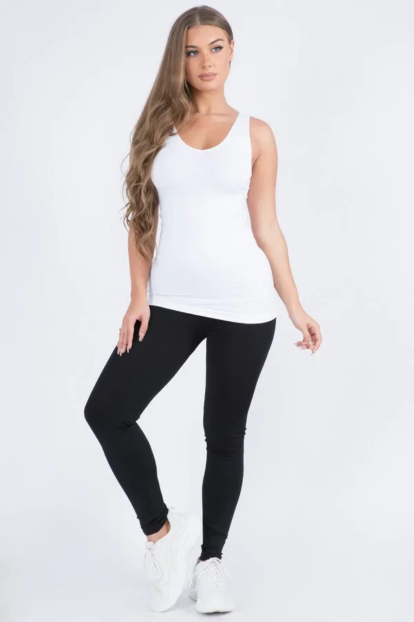 V-Neck Seamless Yoga Top - White