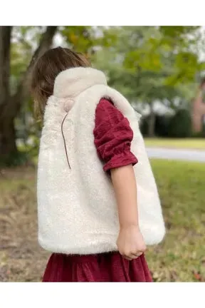 Vignette Margo Faux Fur Vest: Sizes 2 to 14