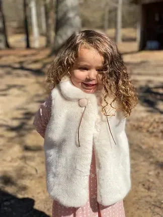 Vignette Margo Faux Fur Vest: Sizes 2 to 14