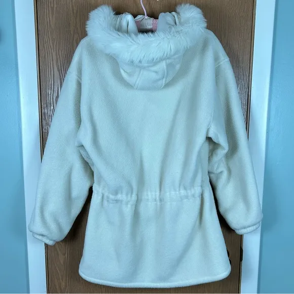 Vintage 90s Tsunami Sport White Fleece Jacket