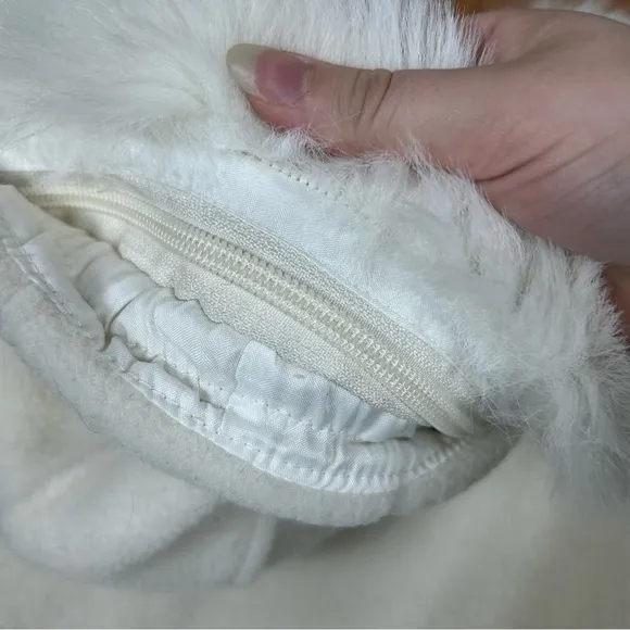 Vintage 90s Tsunami Sport White Fleece Jacket