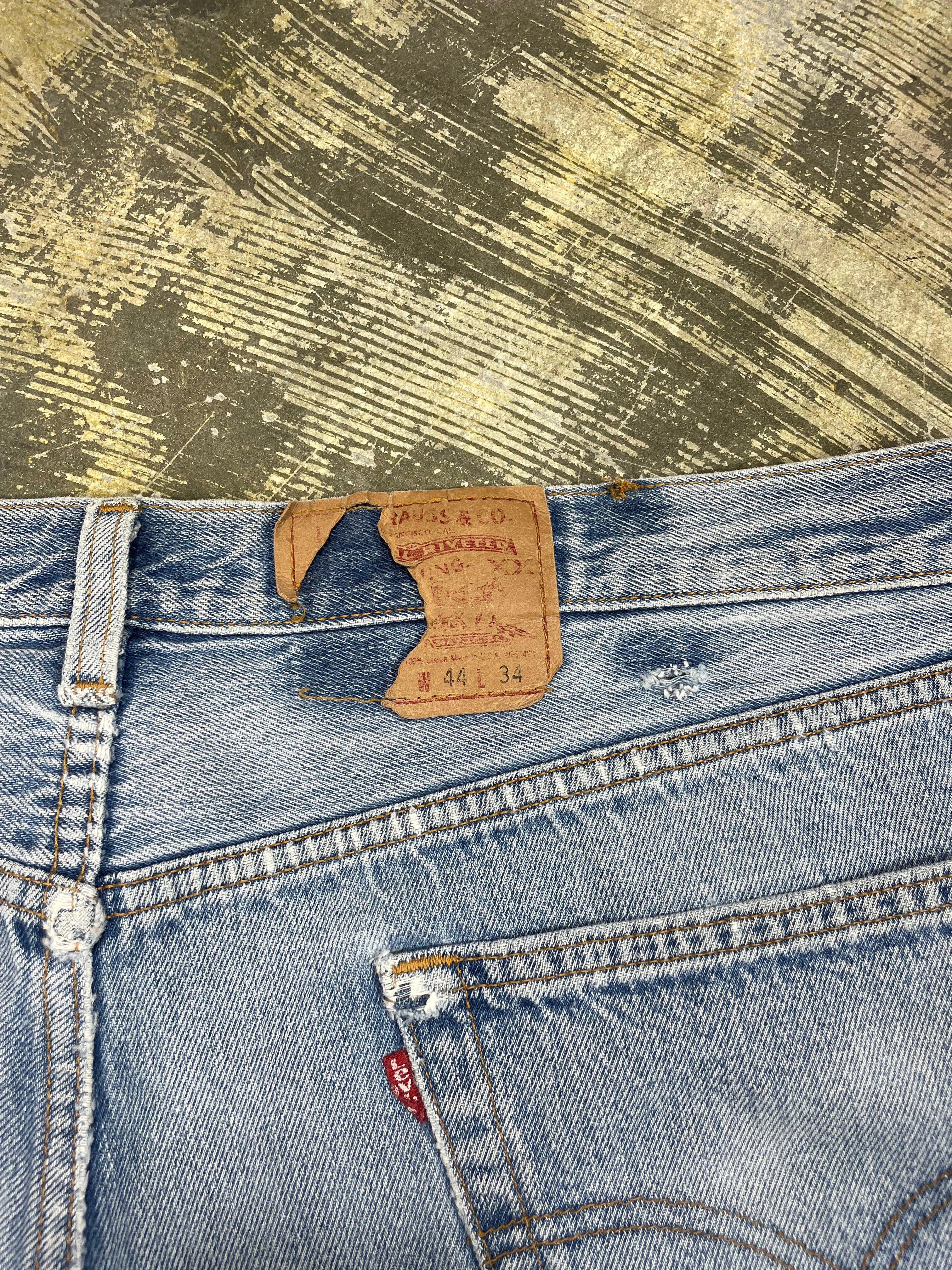 Vintage Levi 501 USA Premium Wash Denim Jeans (JYJ-0288)