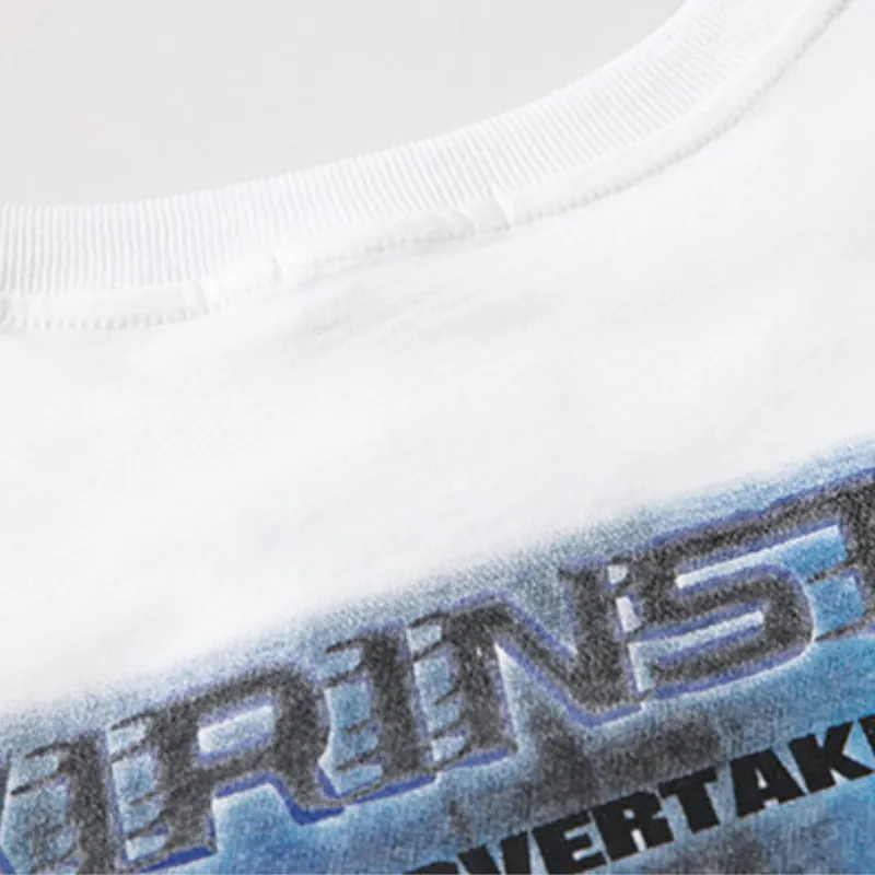 Vintage Street Car Graphic Loose T-shirt