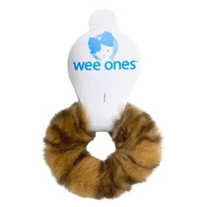 Wee Ones Print Faux Fur Scrunchie